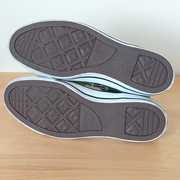 Converse Unisex Chuck Taylor All Star Hi Top Sneakers / ankle boots Green Camo - Picture 11 of 12